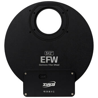 ZWO Electronic Filter Wheel 2025 (5 Positions for 2" Mounted or 50.4mm Unmounted Filters)