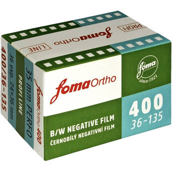 Foma Ortho 400 Black and White Film (35mm Roll Film, 36 Exposures)