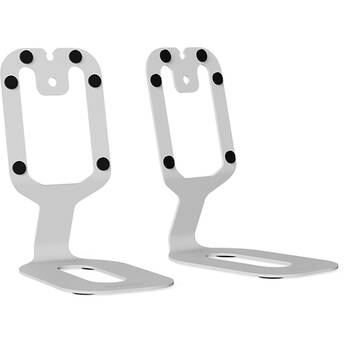 Kanto Living SU2 Rear Mount Desktop Speaker Stand for Ora and Uki (White, Pair)