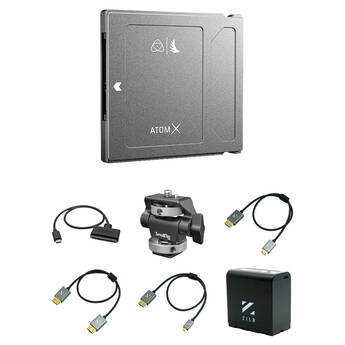 Angelbird 1TB AtomX SSDmini with USB-C 3.1 Powered Docking Station & NP-F970 Battery Kit