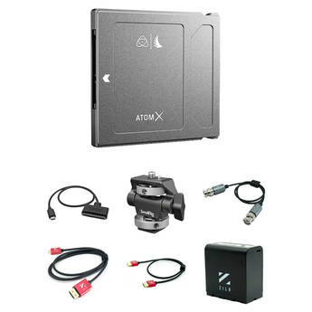 Angelbird 2TB AtomX SSDmini with USB-C 3.1 Powered Docking Station & NP-F970 Battery Kit