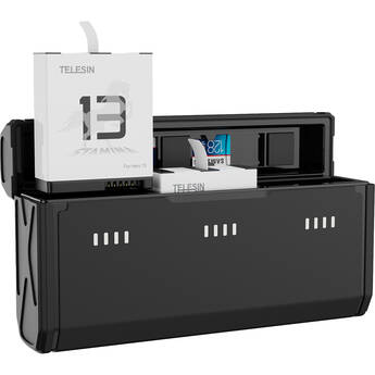 TELESIN Stamina Kit with 2 Batteries and Pocket 3-Slot Charger (1950mAh)