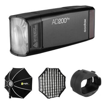 Godox AD200PRO Pocket Flash with 28" Softbox Kit