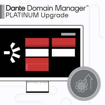Audinate Dante Domain Manager Silver to Platinum Edition Upgrade (Up to 250 Nodes + 50 Domains, Perpetual)