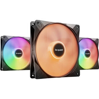 be quiet! Light Wings LX HS ARGB 140mm Fan (Black, 3-Pack)