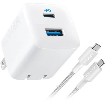 Anker 33W 2-Port USB-C/USB-A Wall Charger with USB-C Cable