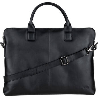 Dorr MANTA Genuine Leather Laptop Bag (Small, Black)