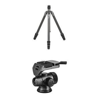 Gitzo GIGT1545T Traveler Series 1 Carbon Fiber Tripod & GH2750QR Series 2 Off Center Magnesium Ball Head Kit
