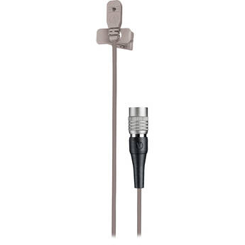 Audio-Technica MT830cW-TH Omnidirectional Lavalier Microphone for Wireless (Theater-Beige, Hirose 4-Pin Connector)