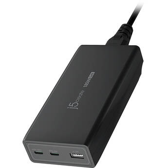 j5create 185W USB-C/USB-A 3-Port GaN PD Charger