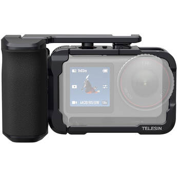 TELESIN Aluminum Street Shot Set for DJI Osmo Action 6 (Black)