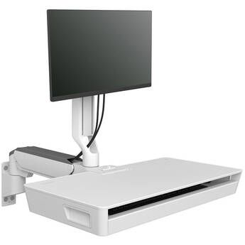 Ergotron CareFit Combo Arm with Worksurface (White)