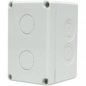 Simply45 Waterproof 2-Port Surface Mount Box with 2 Cable Glands for S45-WP3203 (White)