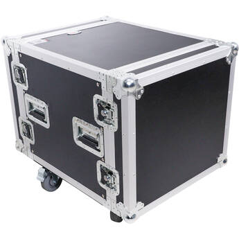 ProX T-10RSS Amp Rack ATA Flight Case (19" Depth, 10 RU, with Casters)