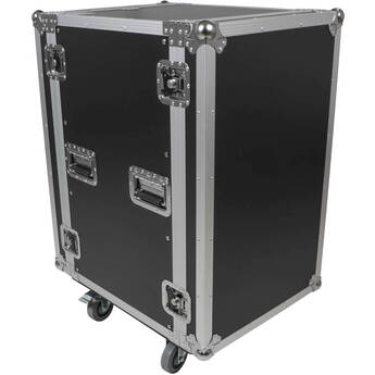ProX T-18RSS Amp Rack ATA Flight Case (19" Depth, 18 RU, with Casters)