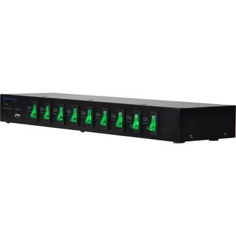 Technical Pro SURGE9 Rackmount 9-Outlet Power Strip with 5V USB Charging Port