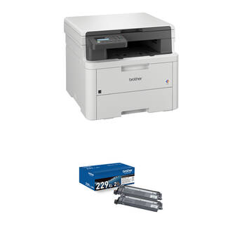 Brother HL-L3300CDW Digital Color Multifunction Printer with TN229XL2PK High-Yield Black Toner Cartridge Kit