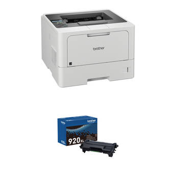 Brother HL-L5210DN Monochrome Laser Printer with TN920XL High-Yield Black Toner Cartridge Kit