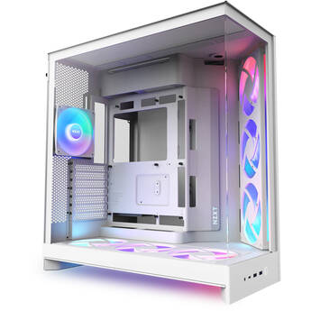 NZXT H9 Flow RGB+ Mid-Tower Case (White)