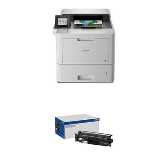 Brother HLL9410CDN Enterprise Color Laser Printer with TN810XLBK High-Yield Black Toner Cartridge Kit