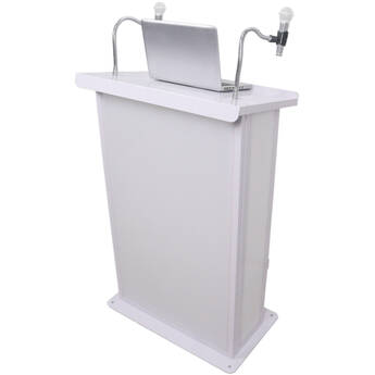ProX Maestro Multimedia Lectern Podium for 32" LED Displays (White)