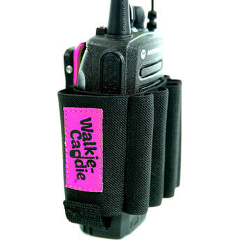 ON SET HEADSETS Walkie Caddie Tool Belt for 7 Handheld Two-Way Radios (Pink)