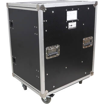 ProX Vertical Rack to Rack Shockmount Case with 2 Sliding Slam Doors (20", 16 RU)
