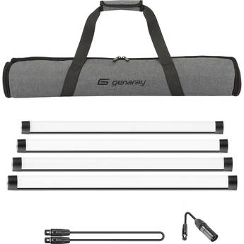 Genaray PX2-RGB Pixel RGB LED Tube Light Kit (2', 4-Light Kit)