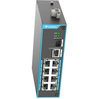 Luminys LumiPower 8-Port 100Mb PoE++ Compliant Unmanaged Network Switch