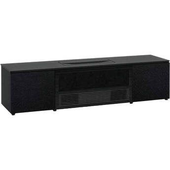 Salamander Designs Oslo Integrated Projector Cabinet for Epson LS800 (Black Oak, Black Glass Door)