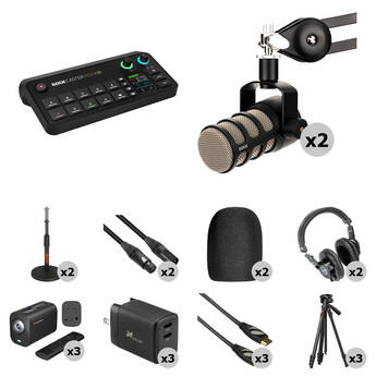 RODE RODECaster Video S All-in-One Production Console 3-Camera Podcasting Kit