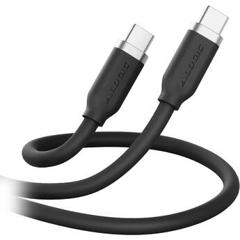 ALOGIC USB-C Flexible Silicone 240W Charging Cable (Black, 6.6')