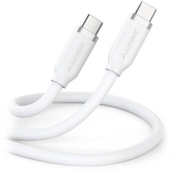 ALOGIC USB-C Flexible Silicone 240W Charging Cable (White, 6.6')