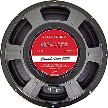 Eminence GA-SC59 George Alessandro Signature 12" 40W 8-Ohm Guitar Amplifier Speaker