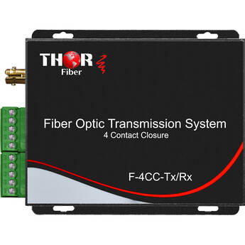Thor 4-Channel Contact Closure and TTL over Fiber Optic Transmitter and Receiver Kit