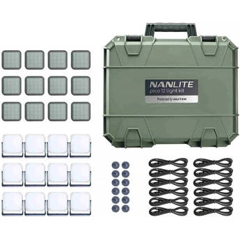 Nanlite Pico LED Mini Pocket Light (Midnight Blue, 12-Light Kit)