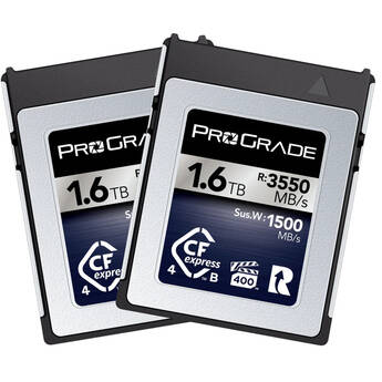 ProGrade Digital 1.6TB CFexpress 4.0 Type B Iridium Memory Card (2-Pack)