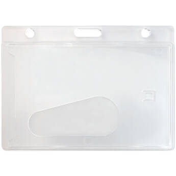 BRADY PEOPLE ID Economy Frosted Horizontal Side-Load Card Dispenser (3.38 x 2.13", 50-Pack)