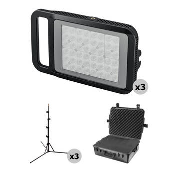 Litepanels Lykos+ Bi-Color LED Light Panel (3-Light Kit)