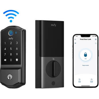 eufy Security C220 Smart Lock (Black, Traditional)