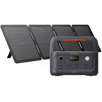 Jackery Explorer 600 v2 Portable Power Station with SolarSaga 100W Air Solar Panel