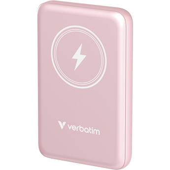 Verbatim Charge 'n' Go Magnetic Wireless Power Bank (10,000mAh, Pink)