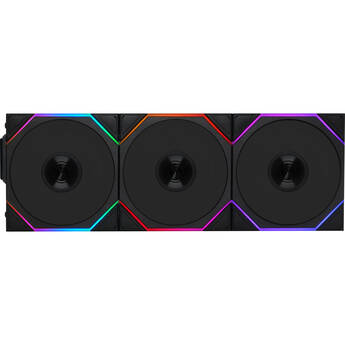 Lian Li 120mm UNI FAN TL Wireless RGB Reverse Blade Case Fan (Black, 3-Pack)