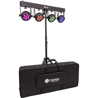 ColorKey PartyBar Mobile 500 EL Battery-Powered All-in-One Multi-Effects Lighting Package