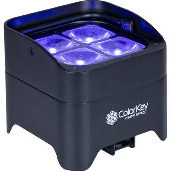 ColorKey MobilePar Mini Hex 4 MKII Wireless Battery-Powered RGBAW+UV LED Fixture
