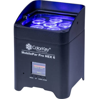 ColorKey MobilePar Pro Hex 6 Wireless Battery-Powered RGBAW+UV LED Fixture