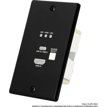 AVPro Edge ConferX Low-Profile Dual HDMI Wall Plate Cover for ConferX Wall Plate TX (Black)