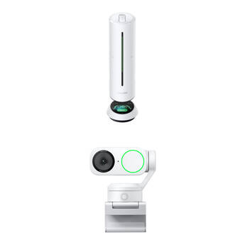 Insta360 Link 2 4K AI Webcam & Wave Speakerphone Conferencing Kit (Arctic White)