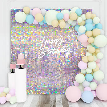 Kate Backdrop Shimmer Wall Backdrop (Iridescent, 6 x 6')