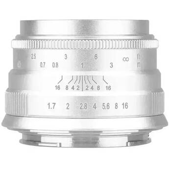 Brightin Star 35mm f/1.7 Lens (Micro Four Thirds, Silver)